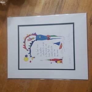 SIGNED Vintage Brian Andreas Watercolor